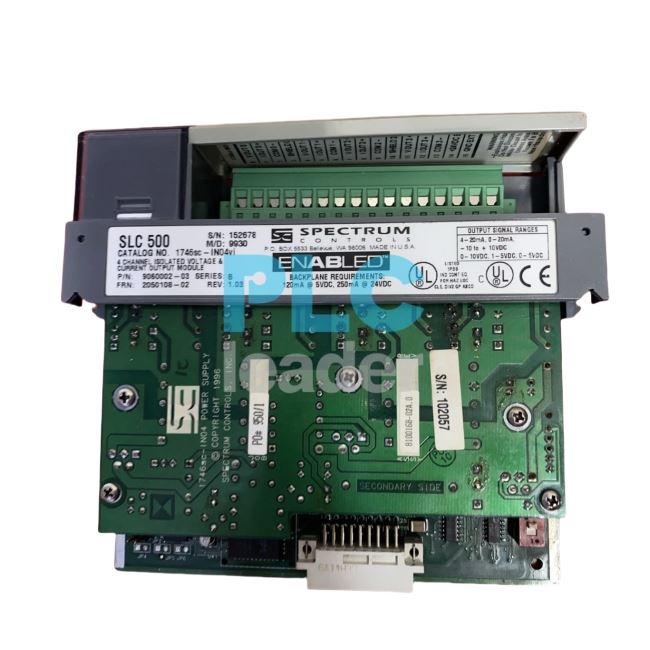 Allen-Bradley 1746SC-IN04VI SLC 500 Analog Current/Voltage Output Module Allen-Bradley 1746SC-IN04VI SLC 500 Analog Current/Voltage Output Module